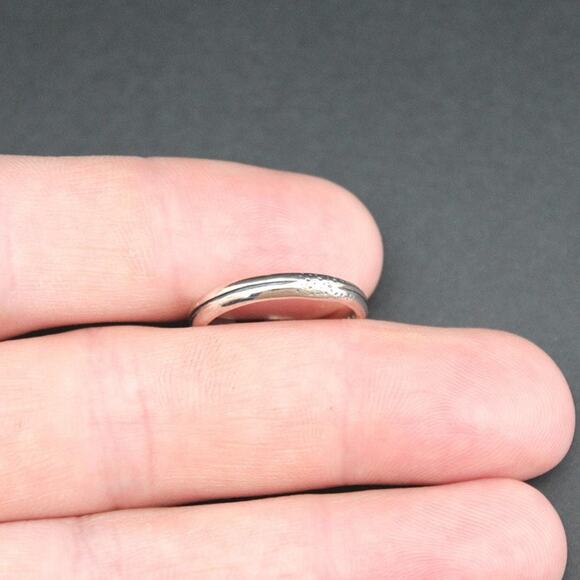 Sterling Silver Adjustable Bone Ring, Unique Bone Ring - Picture 3 of 7